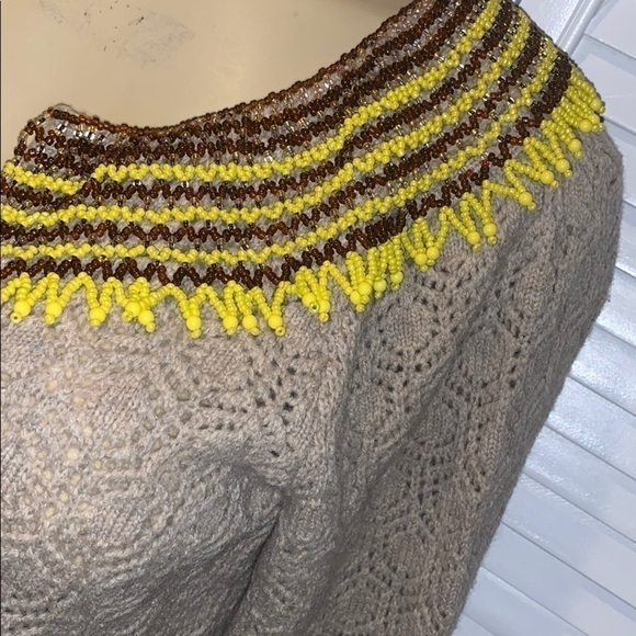 Anthropologie Sparrow Multi-Color Beaded Collar - Picture 6 of 9